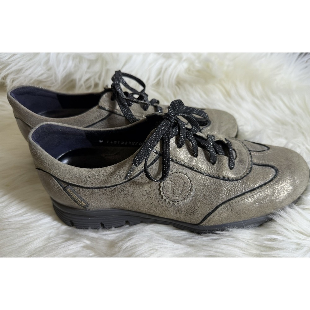 Mephisto‎ Women's Size 7 Air Jet Runoff System Antique Gold Leather Shoes modern